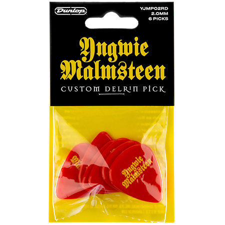 YJMP02RD Yngwie Malmsteen Delrin 2 mm Sachet de 6 Dunlop