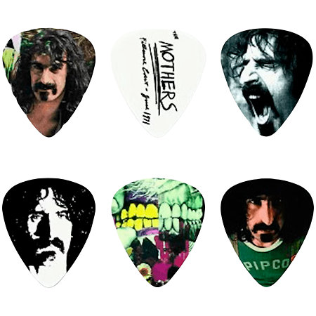 Dunlop ZAPPT02M Frank Zappa Blue Medium Boîte de 6