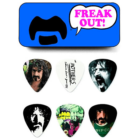 Dunlop ZAPPT02M Frank Zappa Blue Medium Boîte de 6