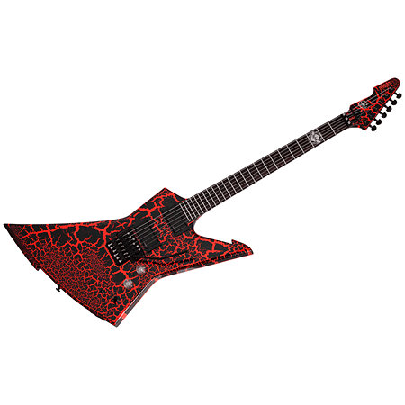 BalSac E-1 FR Signature Black Orange Crackle Schecter