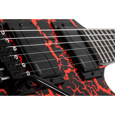 BalSac E-1 FR Signature Black Orange Crackle Schecter
