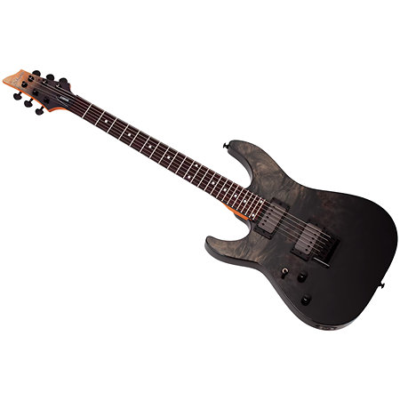 C-1 Standard Black Fade Burst Burl LH Schecter