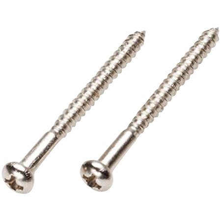EMG Set de 2 vis à bois Chrome