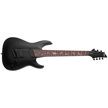 Schecter Damien 7 multi-scale Satin Black