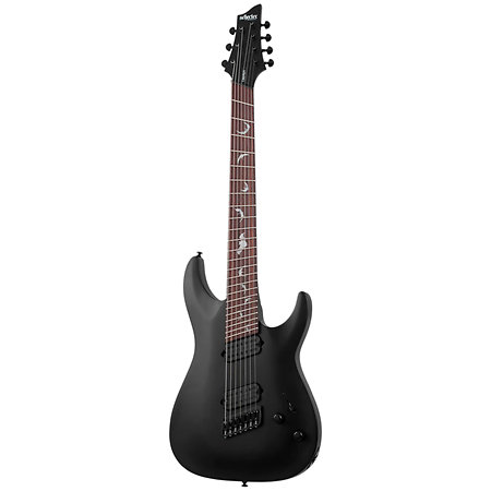 Damien 7 multi-scale Satin Black Schecter