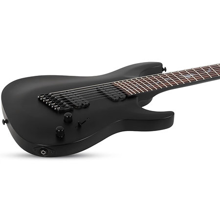 Damien 7 multi-scale Satin Black Schecter