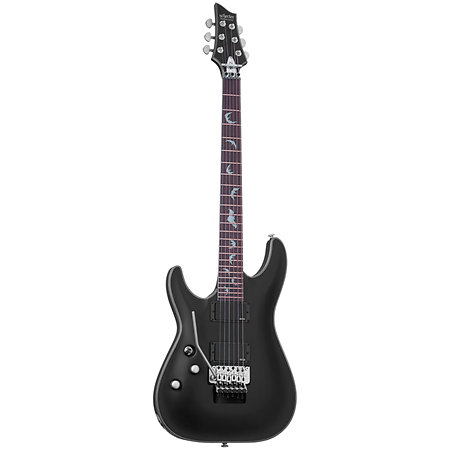 Damien Platinum-6 FR Satin Black LH Schecter