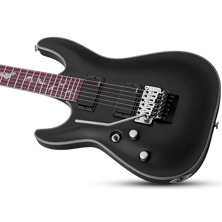 Damien Platinum-6 FR Satin Black LH Schecter