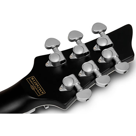 Damien Platinum-6 FR Satin Black LH Schecter