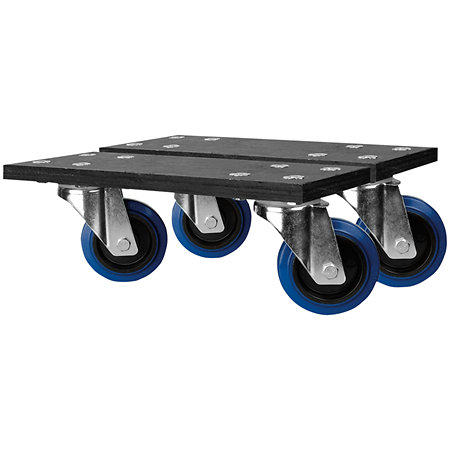 Showgear Jeu de roues pour caisses empilables