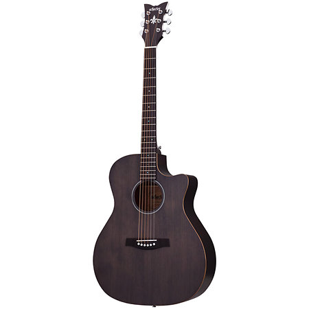 Deluxe Acoustic Satin See Thru Black Schecter