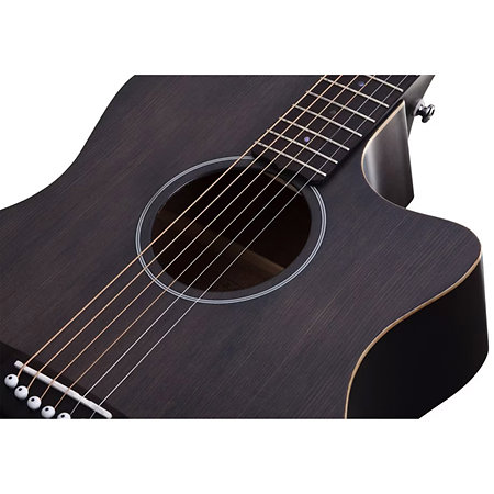Deluxe Acoustic Satin See Thru Black Schecter