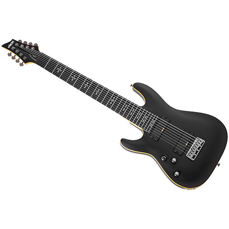 Schecter Demon 8 Aged Black Satin LH