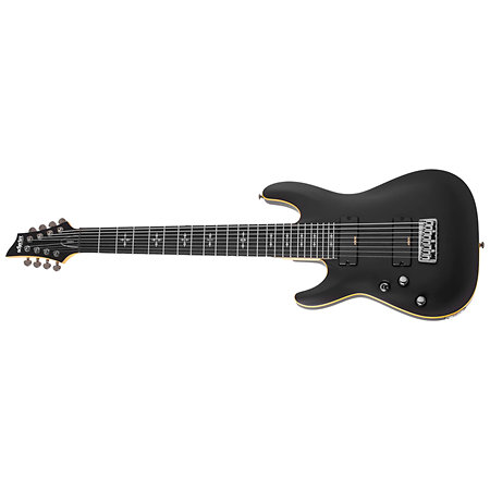 Schecter Demon 8 Aged Black Satin LH