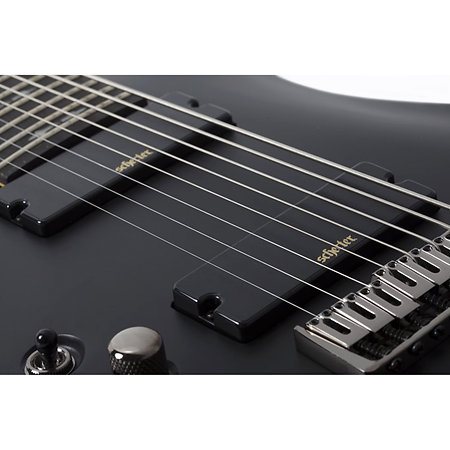 Demon 8 Aged Black Satin LH Schecter