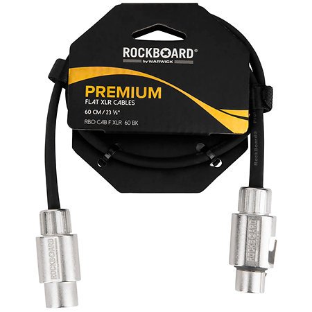 Cable Patch XLR 60 cm Black Rockboard
