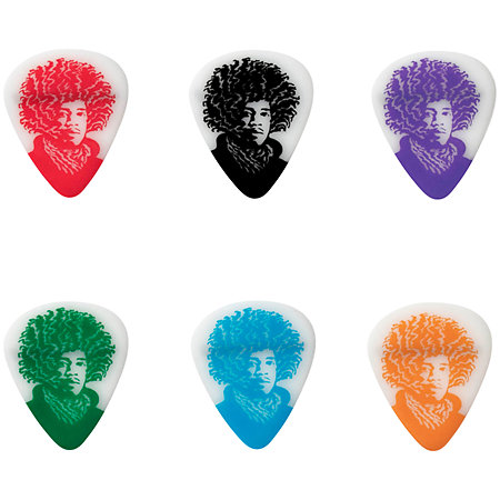 Dunlop JVHPT03M Jimi Hendrix Medium Boîte de 6
