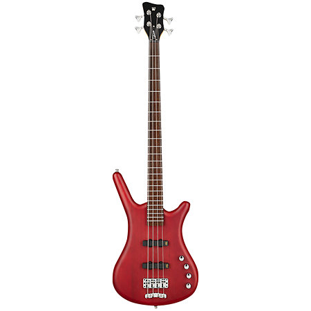 RockBass Corvette Basic 4 String Burgundy Red Transparent Satin Warwick
