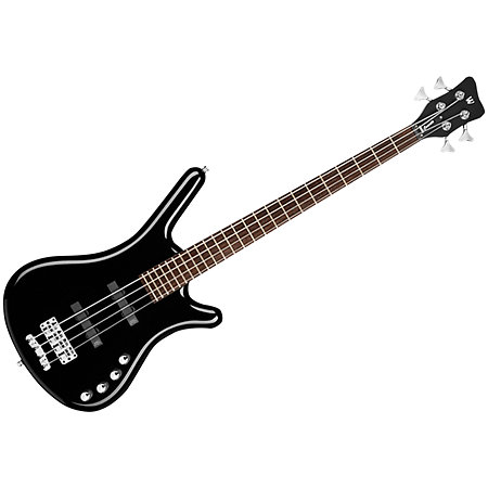 Warwick RockBass Corvette Basic Short Scale 4 String Solid Black High Polish