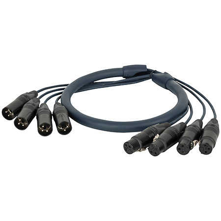 Neutrik DMX 4 Voies XLR 3 Broches, 50 m Dap