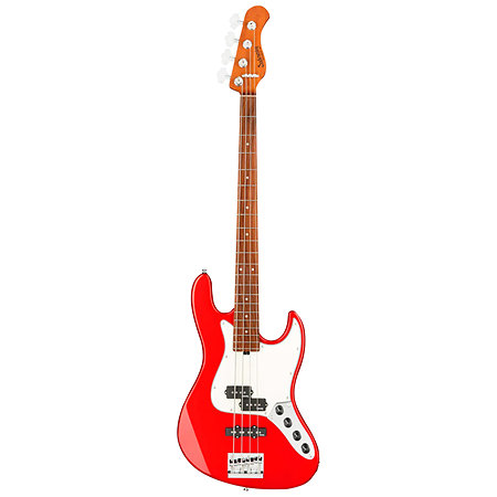 MetroExpress Hybrid PJ Bass 4 Cordes Rosewood Solid Candy Apple Red Metallic Sadowsky