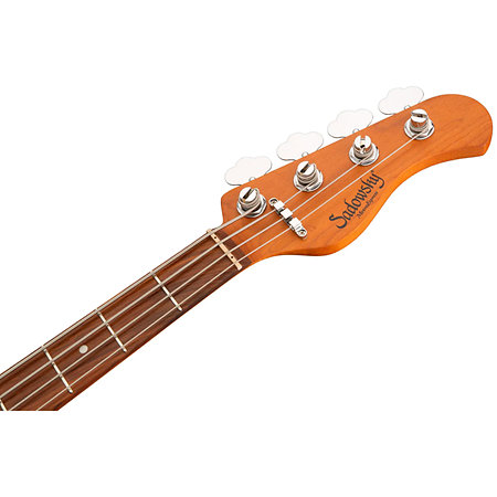MetroExpress Hybrid PJ Bass 4 Cordes Rosewood Solid Candy Apple Red Metallic Sadowsky