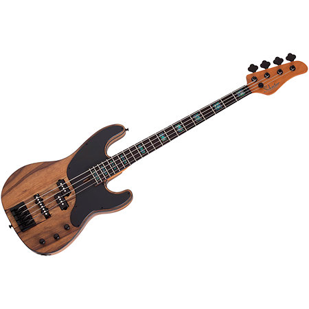 Schecter Model T4 Exotic Black Limba