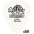 PICK-73 Tortex White 0.73 mm Sachet de 25 LAG