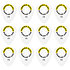 428XP073 Tortex Flex X Player 0.73 mm Sachet de 12 Dunlop