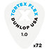 428XR100 Tortex Flex X Player 1.0 mm Sachet de 72 Dunlop