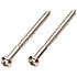 Set de 2 vis à bois Chrome EMG