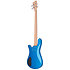 RockBass Streamer LX 4 String Blue Metallic High Polish Warwick