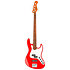 MetroExpress Hybrid PJ Bass 4 Cordes Rosewood Solid Candy Apple Red Metallic Sadowsky