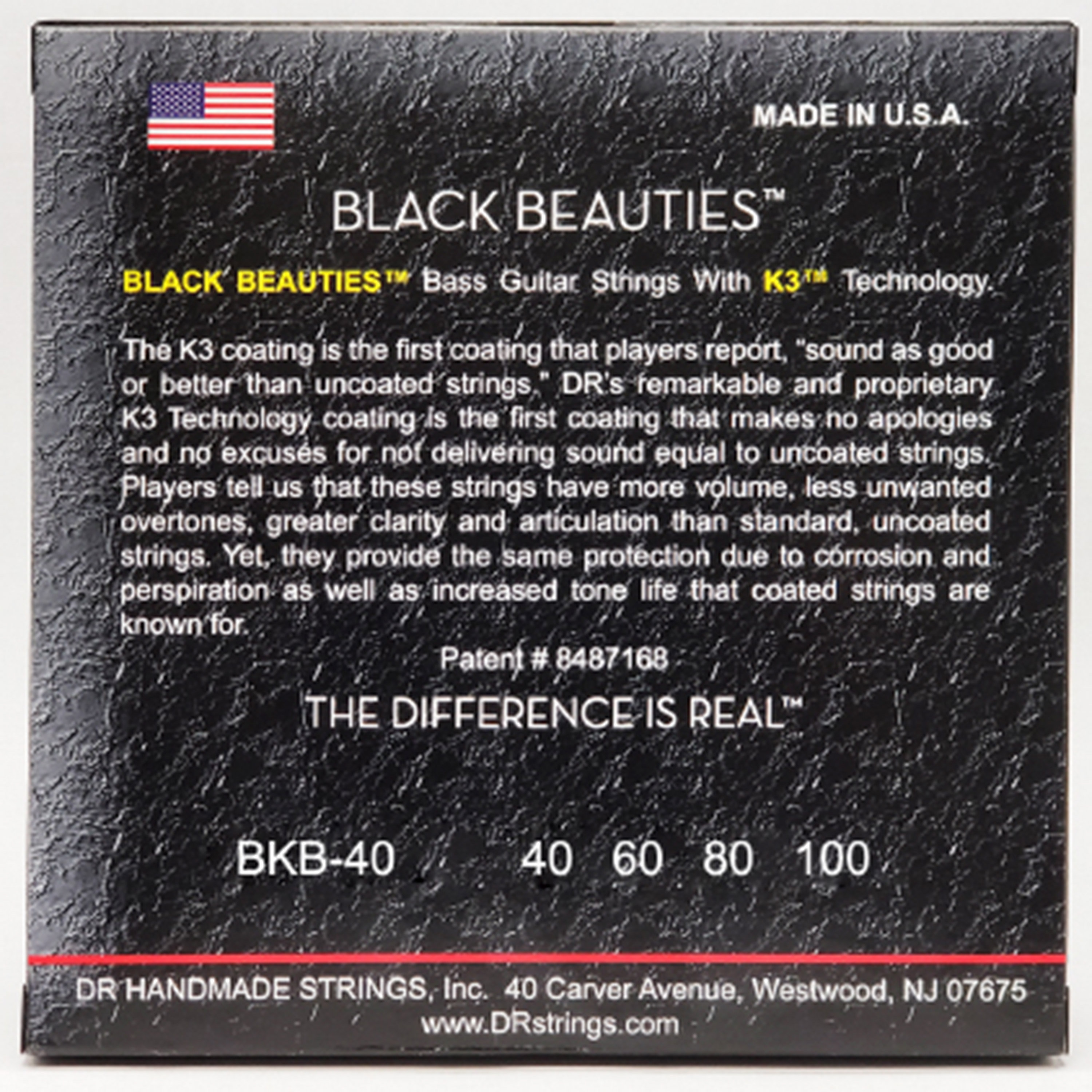 DR Strings Black Beauties Light 40-100 - Cordes guitare SonoVente.com