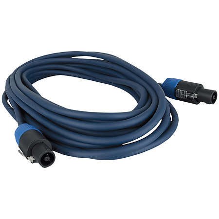 Lumonic Luidsprekerkabel 50m Zwart | 2x 2,5mm² CCA | HiFi-luidsprekerkabel | Audio-ronde kabel | Professioneel PA Installatie- Audio-Ronde kabel