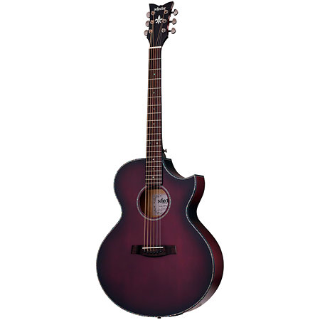 Orleans Stage Acoustic Vampyre Red Burst Satin Schecter
