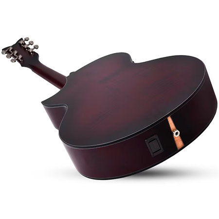 Orleans Stage Acoustic Vampyre Red Burst Satin Schecter
