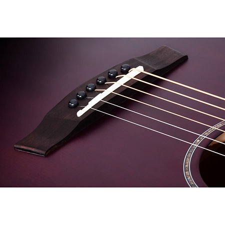 Orleans Stage Acoustic Vampyre Red Burst Satin Schecter