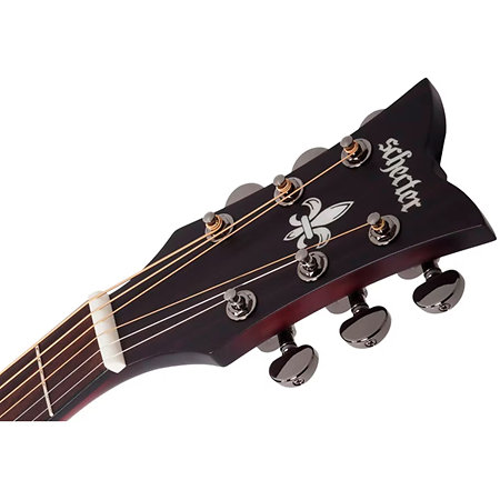 Orleans Stage Acoustic Vampyre Red Burst Satin Schecter
