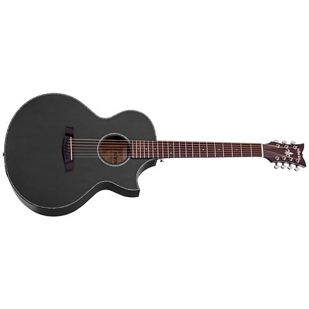 Schecter Orleans Stage 7 Acoustic Satin See Thru Black