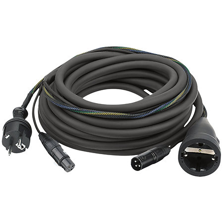 Dap FP09 Schuko/XLR 15 m Noir