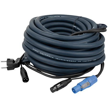 Dap FP06 Schuko/XLR, powerCON/XLR 15 m