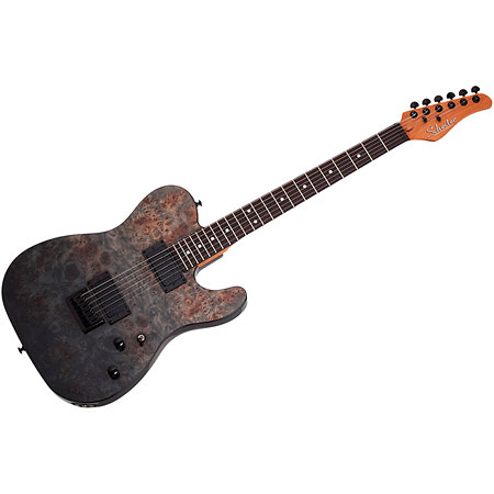 PT Standard Black Fade Burst Burl Schecter