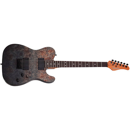 PT Standard Black Fade Burst Burl Schecter