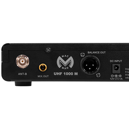 UHF 1000 M + UHF 1000 Bodypack Mac Mah