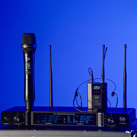 UHF 2000 M + 2 UHF 1000 Bodypack Mac Mah