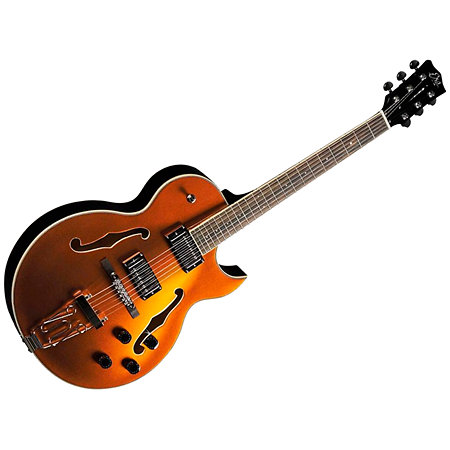 EKO Hollowbody Jazz Single Cut Gold