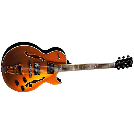 EKO Hollowbody Jazz Single Cut Gold