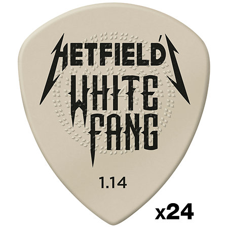 Dunlop PH122R114 Hetfield's White Fang Custom Flow 1,14 mm Sachet de 24