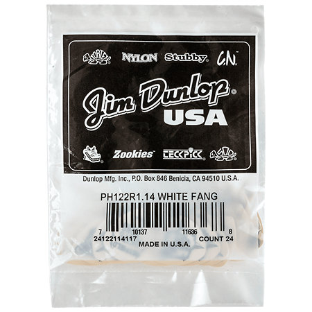 PH122R114 Hetfield's White Fang Custom Flow 1,14 mm Sachet de 24 Dunlop